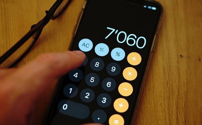 calculadora telefono lentes gafas mesa 10102