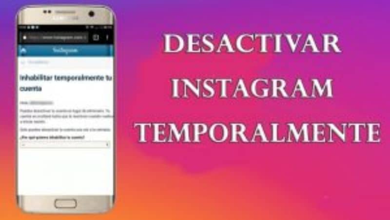 temporarily disable instagram