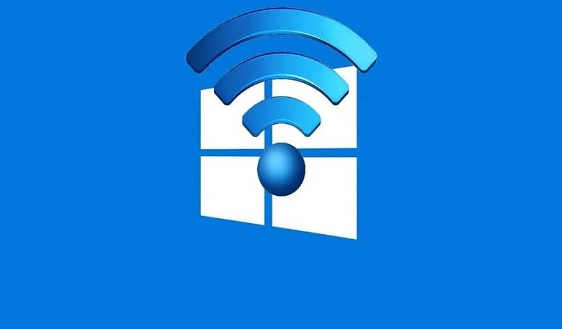 símbolo de wifi azul